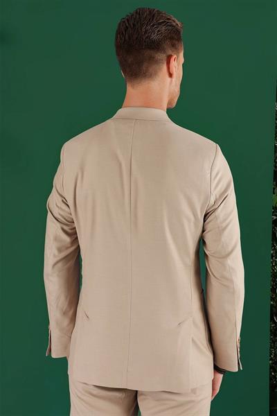 C 641 Slim Fit Bej Spor Ceket