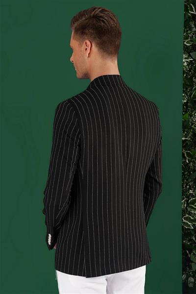 C 644 Slim Fit Siyah Spor Ceket