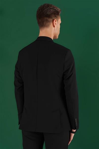 C 645 Slim Fit Siyah Spor Ceket