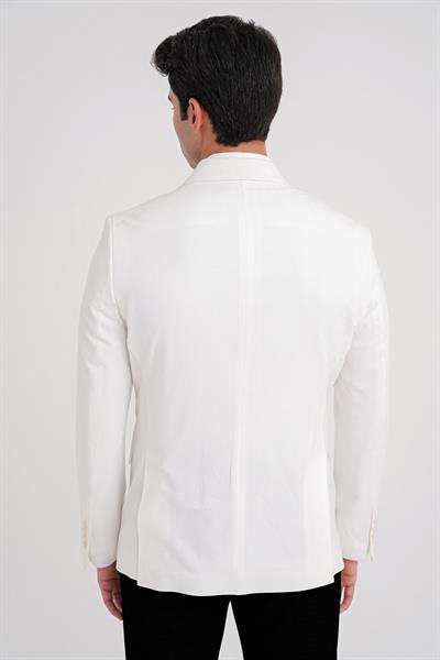 C 646 CEKET Slim EKRU CASUAL