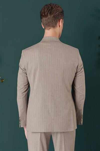 C 652 Slim Fit Bej Spor Ceket