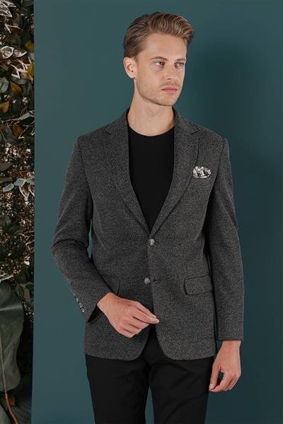 C 653 Slim Fit Siyah Spor Ceket