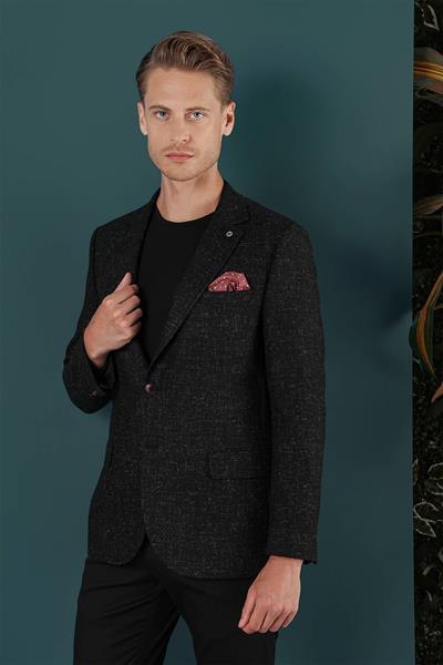 C 655 Slim Fit Siyah Spor Ceket