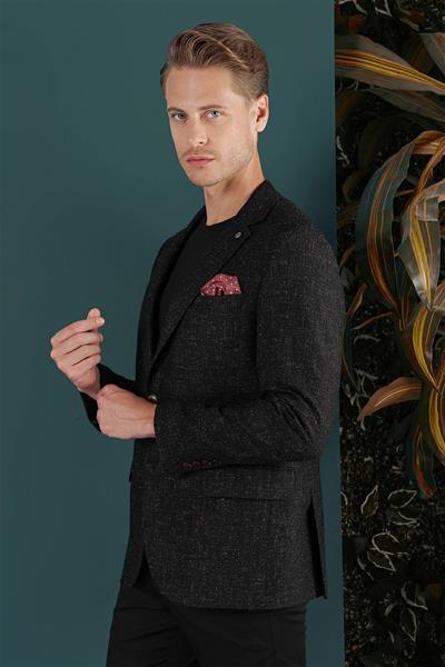 C 655 Slim Fit Siyah Spor Ceket