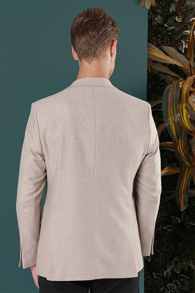 C 656 Slim Fit Bej Spor Ceket