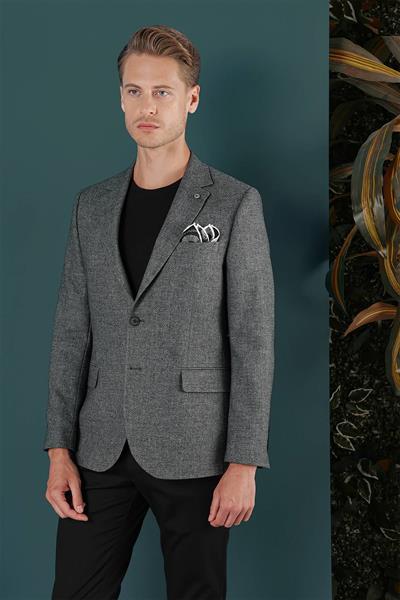 C 656 Slim Fit Füme Spor Ceket