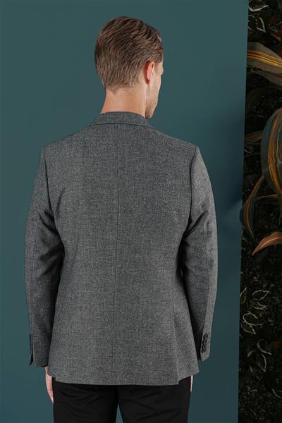 C 656 Slim Fit Füme Spor Ceket