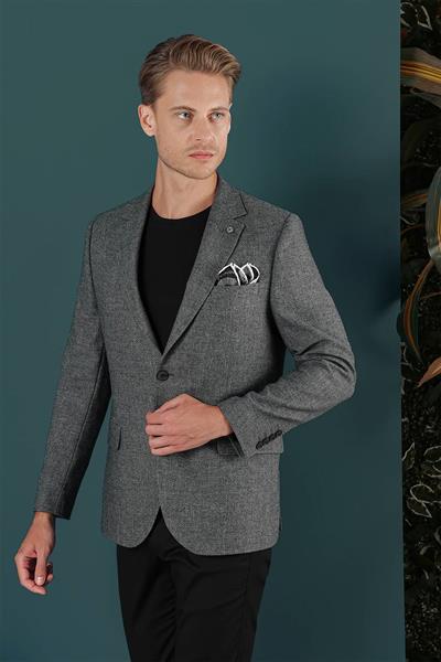 C 656 Slim Fit Füme Spor Ceket