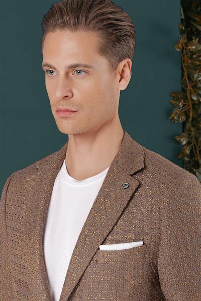 C 660 Slim Fit Bej Spor Ceket
