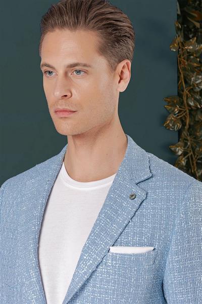 C 660 Slim Fit Mavi Spor Ceket