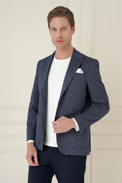 C 684 Slim Fit Lacivert Spor Ceket