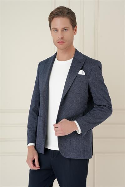 C 684 Slim Fit Lacivert Spor Ceket