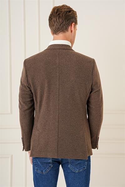 C 689 Slim Fit Kahve Spor Ceket