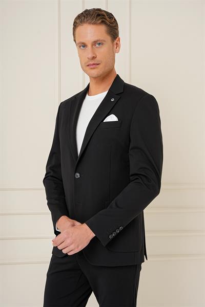 C 690 Slim Fit Siyah Spor Ceket