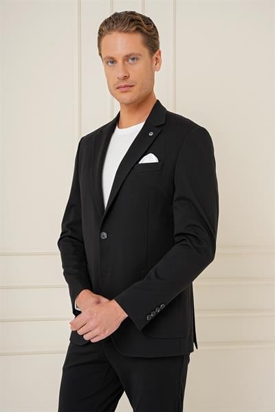 C 690 Slim Fit Siyah Spor Ceket