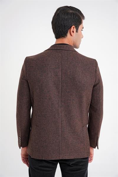 C 718 CEKET Slim KAHVE