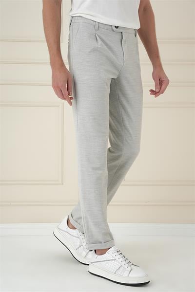 Comfort Fit Gofre Dokulu Beli Lastikli Pileli Taş Jogger Pantolon P 1174