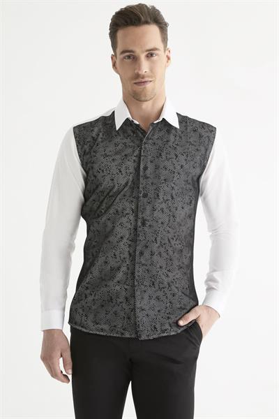 G 1443 Slim Fit Beyaz Spor Gömlek