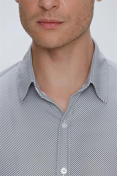 G 1526 Slim Fit Beyaz Spor Gömlek