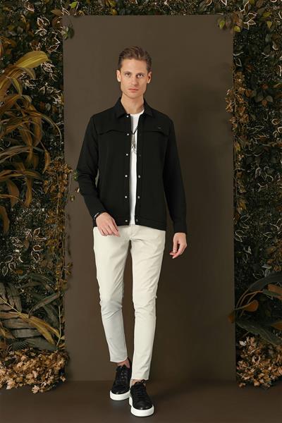 G 1562 Slim Fit Siyah Klasik Gömlek