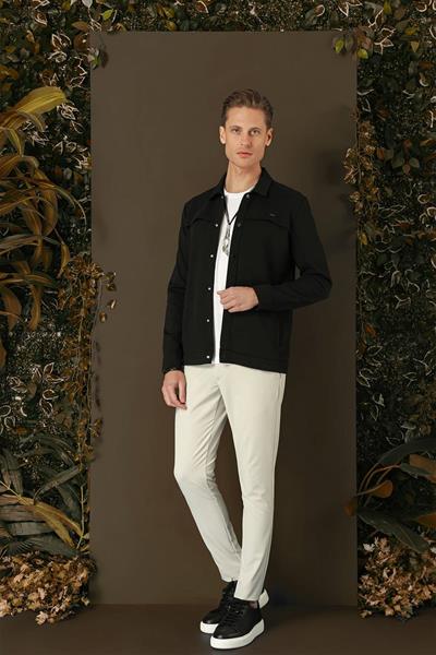 G 1562 Slim Fit Siyah Klasik Gömlek