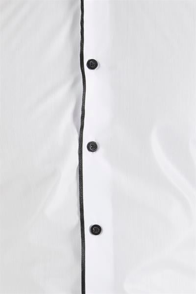 Gk 182 Slim Fit Duble Manşet Biyeli Beyaz Damatlık Smokin Gömlek 