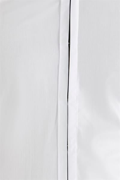 Gk 362 Slim Fit Duble Manşet Gizli Düğme Ata Yaka Beyaz Damatlık Smokin Gömlek 