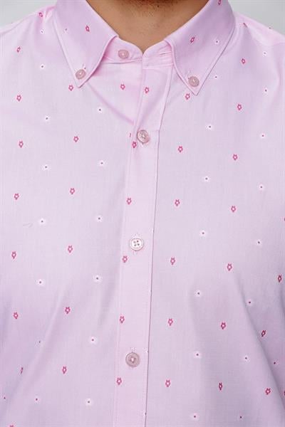 GK 643 Pembe Klasik Gömlek