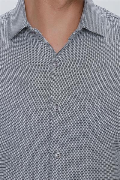 GK 672 Slim Fit Siyah Klasik Gömlek