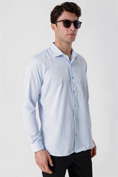 GK 677 Slim Fit Mavi Altro Gömlek
