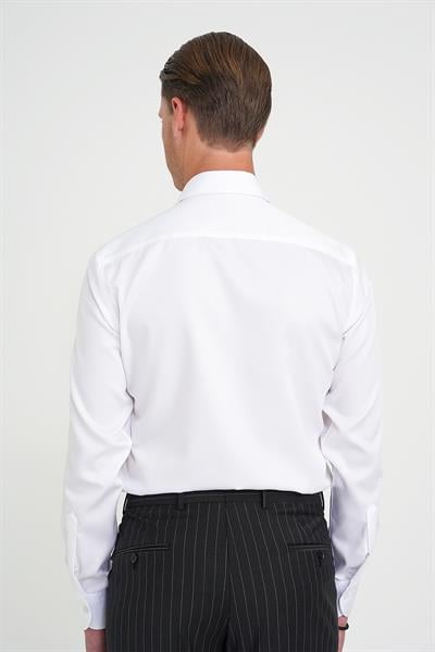 GK 734 Slim Fit Beyaz Klasik Gömlek