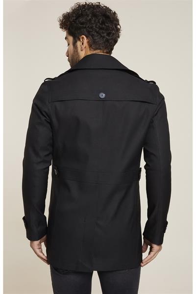 KA 066 Slim Fit Siyah Spor Kaban