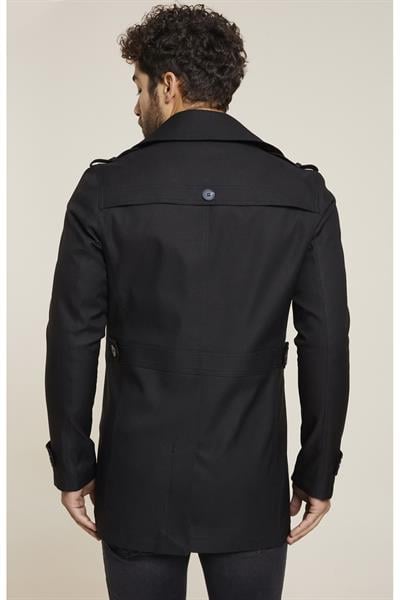KA 066 Slim Fit Siyah Spor Kaban