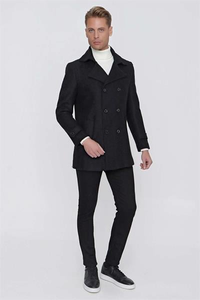 KA 072 Slim Fit Siyah Spor Kaban