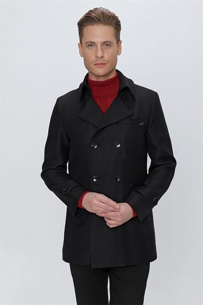 KA 075 Slim Fit Siyah Spor Kaban