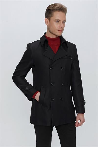 KA 075 Slim Fit Siyah Spor Kaban