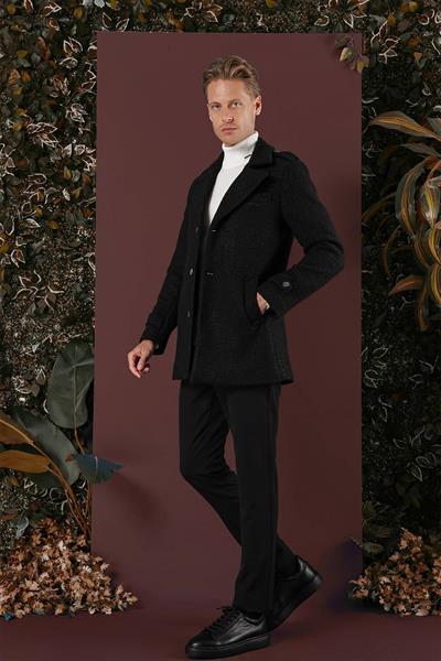KA 078 Slim Fit Siyah Spor Kaban
