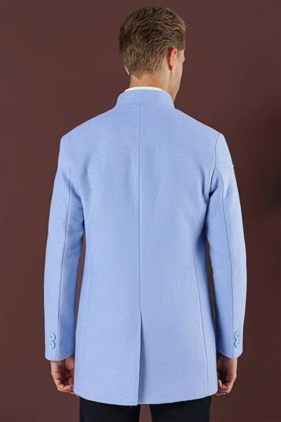 KA 079 Slim Fit Mavi Spor Kaban