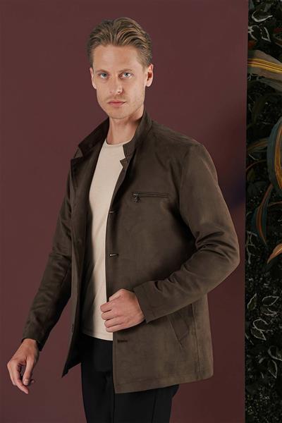 KA 080 Slim Fit Kahve Spor Kaban