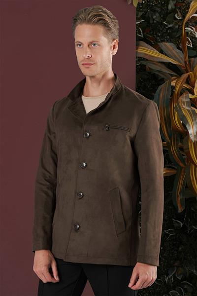KA 080 Slim Fit Kahve Spor Kaban