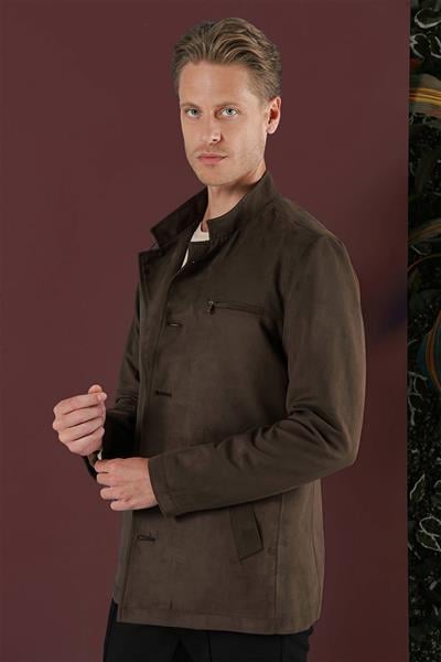 KA 080 Slim Fit Kahve Spor Kaban
