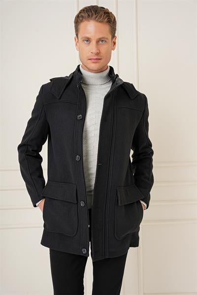 KA 083 Slim Fit Siyah Spor Kaban