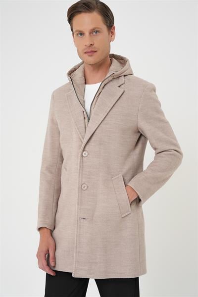 KA 091 Slim Fit Bej Spor Kaban
