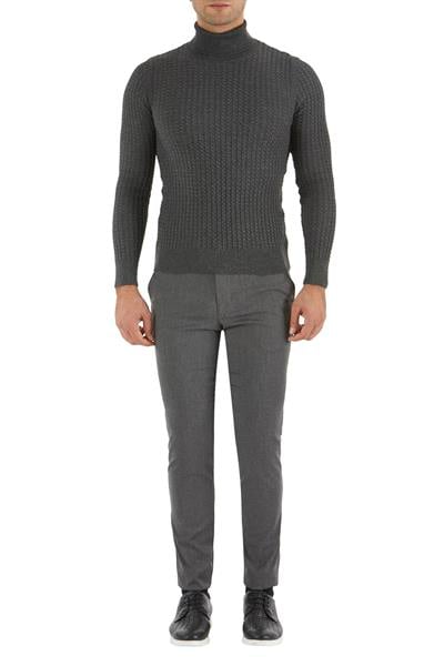 P 1052 Skınny Gri Spor Pantolon
