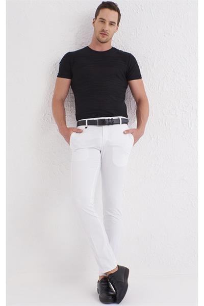 P 1073 Beyaz Spor Pantolon
