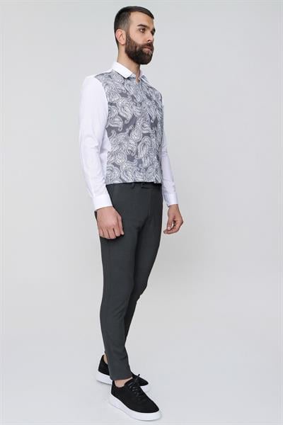 P 1074 Slim Fit Antrasit Spor Pantolon