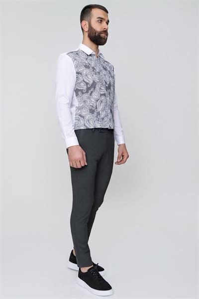P 1074 Slim Fit Antrasit Spor Pantolon
