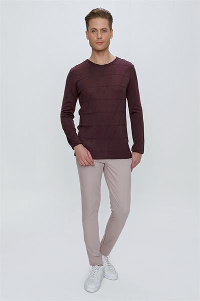 P 1077 Slim Fit Gri Spor Pantolon