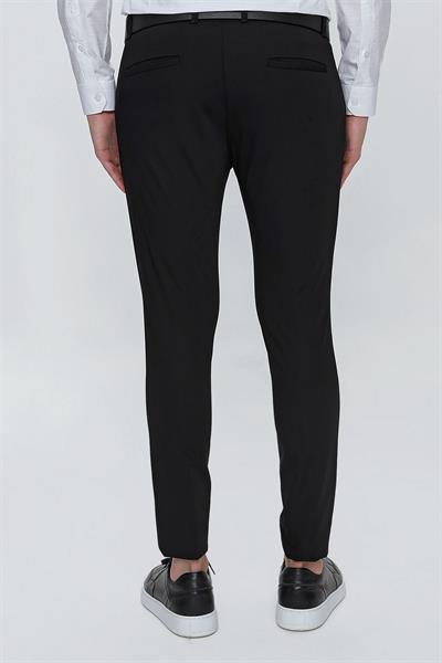 P 1077 Slim Fit Siyah Spor Pantolon