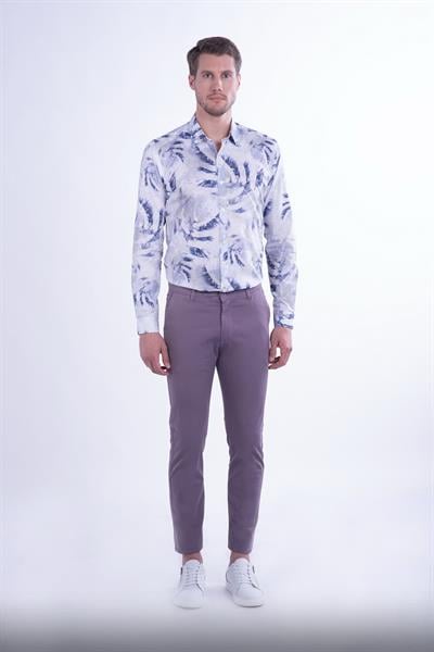 P 1078 Slim Fit Lila Spor Pantolon
